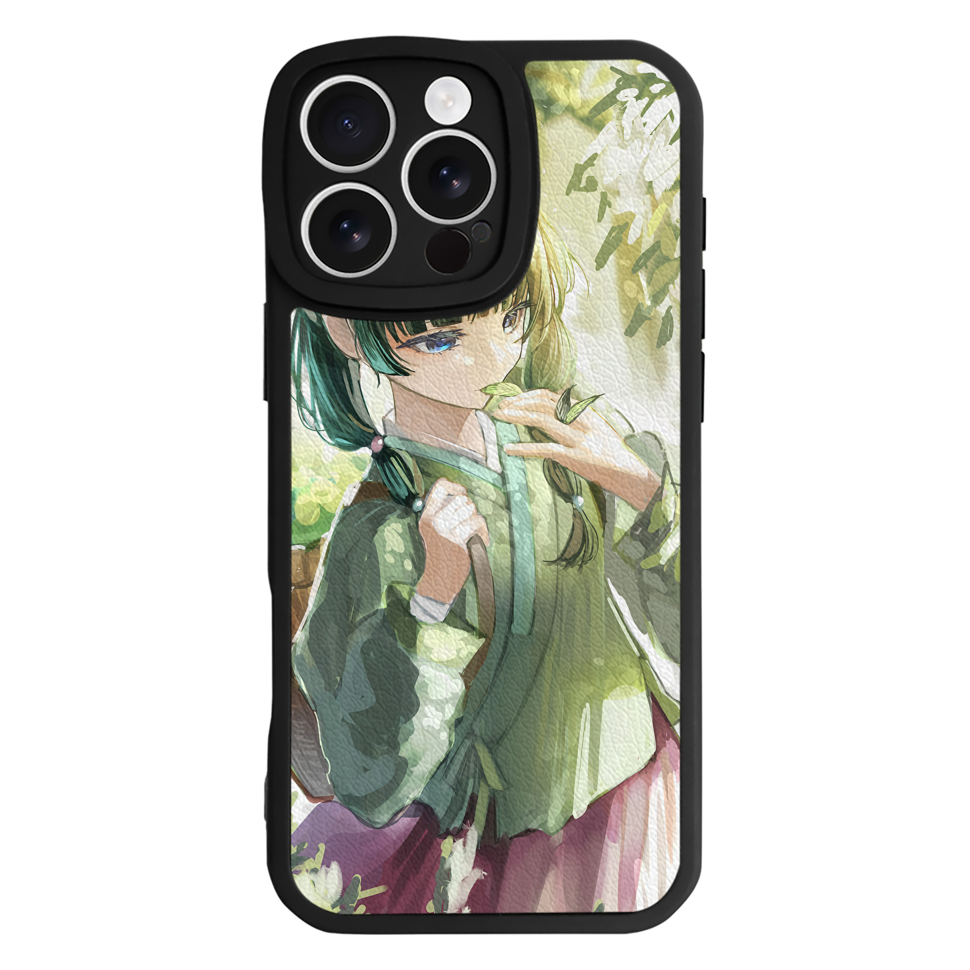 （画像用） 薬屋のひとりごと The Apothecary Diaries 【iPhone 16シリーズ対応】シリコンスマホケース（レザー調） 材質：シリコン
